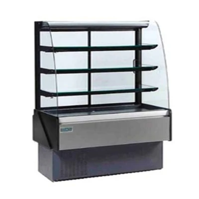 MVP Group KBD-CG-60-S 60" W Curved Glass 3 Shelves Hydra-Kool Bakery Display Case
