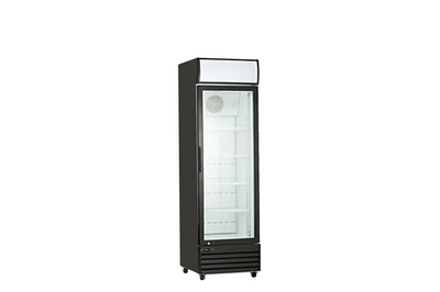 MVP Group KGM-13 11.6 Cu. Ft. Black 1 Section Kool-It Refrigerated Merchandiser - 115 Volts