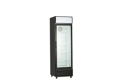 MVP Group KGM-13 11.6 Cu. Ft. Black 1 Section Kool-It Refrigerated Merchandiser - 115 Volts