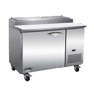 MVP Group IPP47 12 Cu. Ft. Stainless Steel One Section IKON Pizza Prep Table - 115 Volts
