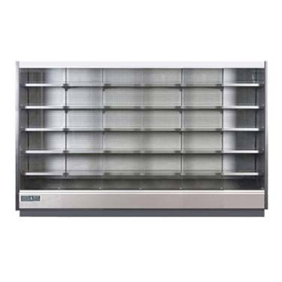 MVP Group KGV-MO-6-R 147" W Vertical Hydra-Kool High Volume Refrigerated Open Merchandiser - 115 Volts