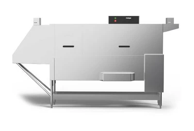 Insinger TRAC 321-2 RPW 528 Trays Per Hour High Temperature Double Tank Trac Tray Washer - 208 Volts 3-Ph