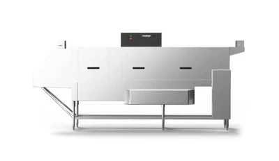 Insinger TRAC 878 RPW 878 Trays Per Hour High Temperature Triple Tank Trac Tray Washer - 208 Volts 3-Ph