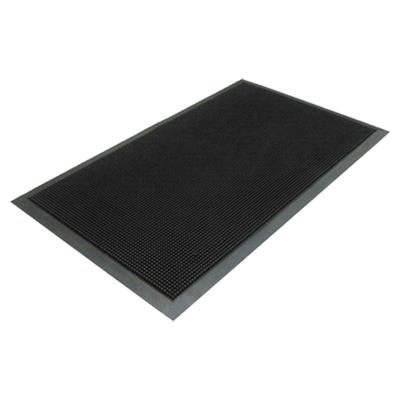 Axia FTM3672B 72" W x 36" D x 0.5" Thick Black Rubber Scraper Mat