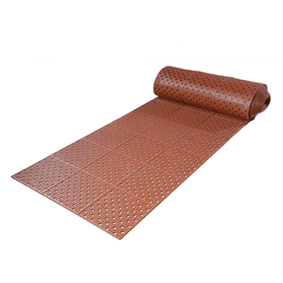 Axia RDM0232TH 384" W x 24" D x 0.38" Thick Red Rubber Floor Runner