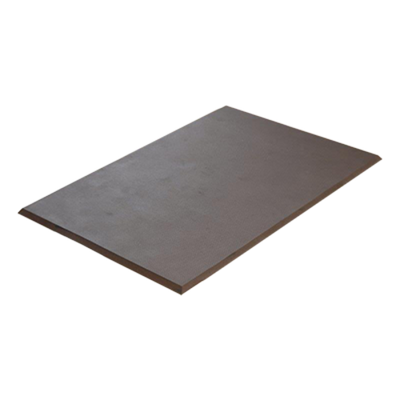 Axia AFS2436BR 36" W x 24" D x 0.38" Thick Brown Rubber Solid Anti-Fatigue Sponge Mat