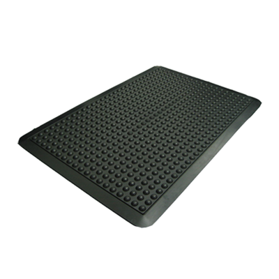 Axia AFB3648B 48" W x 36" D x 0.5" Thick Black Rubber Anti-Fatigue Floor Mat