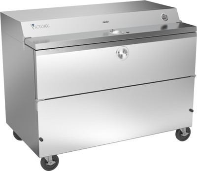 Victory VMCF58-1-S-HC 58" W All Stainless Steel School Milk Cooler - 115 Volts