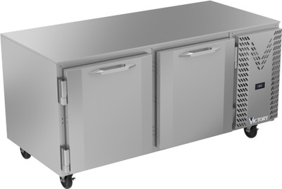 Victory VUF67HC 67.13" W Stainless Steel Top Undercounter Freezer - 115 Volts