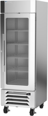 Victory LSR23HC-1 27.25" W Stainless Steel Exterior One-Section UltaSpec Series Merchandiser Refrigerator - 115 Volts