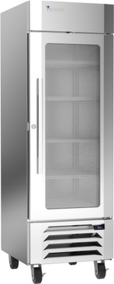 Victory LSR23HC-1 27.25" W Stainless Steel Exterior One-Section UltaSpec Series Merchandiser Refrigerator - 115 Volts