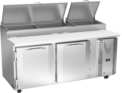 Victory VPP46HC 46.13" W 2 Doors Pizza Prep Table - 115 Volts