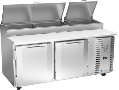 Victory VPP46HC 46.13" W 2 Doors Pizza Prep Table - 115 Volts