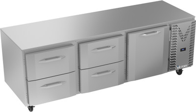 Victory VURD93HC-4 93" W Under Counter Refrigerator - 115 Volts
