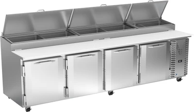 Victory VPP67HC 67.13" W 4 Doors Pizza Prep Table - 115 Volts
