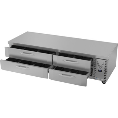 Victory CBR84HC 84" W 4 Drawers Chef Base Refrigerator - 115 Volts