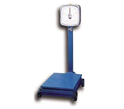 Omcan USA 10842 440 Lbs. Enameled Steel Two Dial Platform Scale