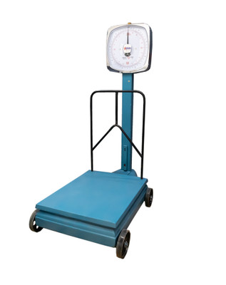 Omcan USA 10842 440 Lbs. Enameled Steel Two Dial Platform Scale