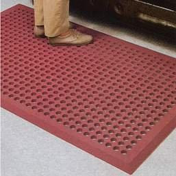Omcan USA 23585 Red Rubber Multi-Purpose Anti-Fatigue Mat