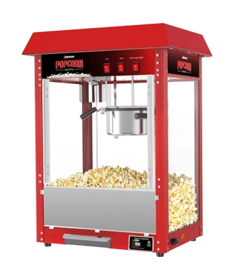 Omcan USA 40385 8 Oz. Aluminum Electric Countertop Popcorn Machine - 110 Volts 1-Ph
