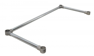 Omcan USA 39385 60"W x 30"D Galvanized Steel Leg and Cross Bracing