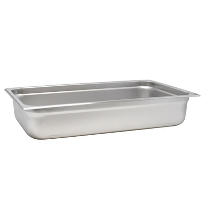 Omcan USA 80258 4" Deep Stainless Steel Solid Full Size Steam Table Pan