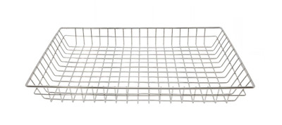Omcan USA 80395 2" H Nickel Plated Steel Wire Donut Basket