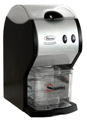 Omcan USA 39689 ABS Plastic Housing Electric Countertop Santos Ice Crusher - 120 Volts 1-Ph