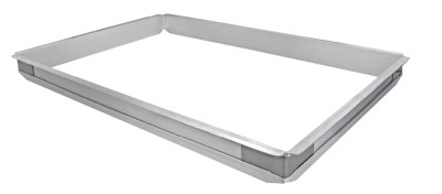 Omcan USA 80252 18" W x 26" D x 2" H Aluminum Sheet Pan Extender for Full Size