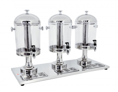 Omcan USA 19480 24 Qt. Triple Round Juice Dispenser