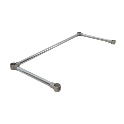 Omcan USA 39386 72&quot;W x 30&quot;D Galvanized Steel Leg and Cross Bracing