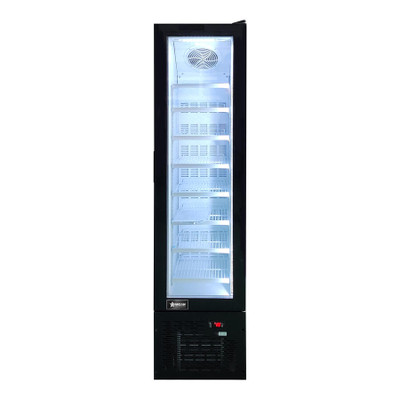 Omcan USA 47241 16.5" W Black 3.7 Cu. Ft. Hinged Door Freezer - 110 Volts
