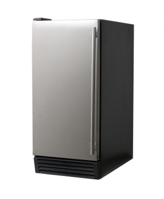 Omcan USA 37864 26.5 Lbs. Air Cooled Undercounter Stainless Steel Ice Maker with Bin - 115 Volts 1-Ph