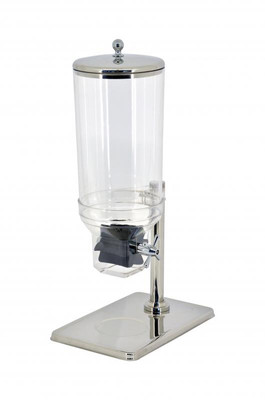 Omcan USA 80530 7 L. Countertop Stainless Steel Single Cereal Dispenser