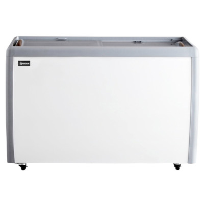 Omcan USA 46495 16.6 Cu. Ft. All White Exterior Ice Cream Display Chest Freezer - 110 Volts
