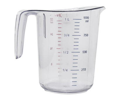 Omcan USA 80572 1 Qt. Clear Polycarbonate Measuring Cup