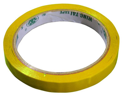Omcan USA 31352 9mm Wide 66m Long Yellow PVC Poly Bag Sealer Tape (16 Rolls per Pack)