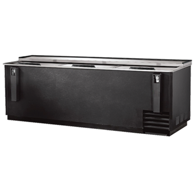 Omcan USA 50041 95.2&quot; W Black Vinyl Horizontal Beer Bottle Cooler - 115 Volts