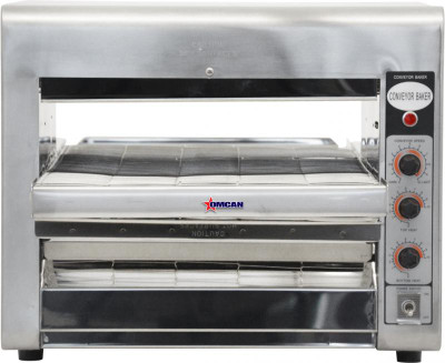 Omcan USA 11387 14.3"W x 3.3"H Opening Single Deck Countertop Conveyor Oven - 240 Volts