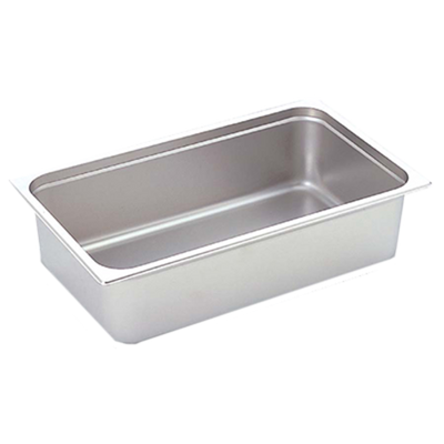 Omcan USA 80257 2.5" Deep Stainless Steel Solid Full Size Steam Table Pan