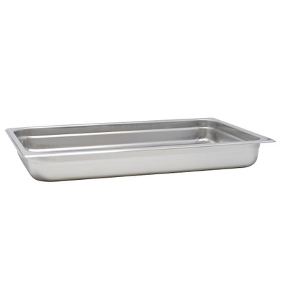 Omcan USA 80257 2.5" Deep Stainless Steel Solid Full Size Steam Table Pan