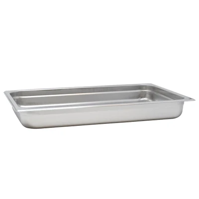 Omcan USA 80257 2.5" Deep Stainless Steel Solid Full Size Steam Table Pan