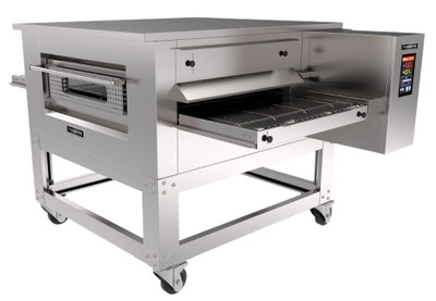 Omcan USA 46725 19.06" Wide Belt Single Deck Floor Model Conveyor Oven - 230 Volts