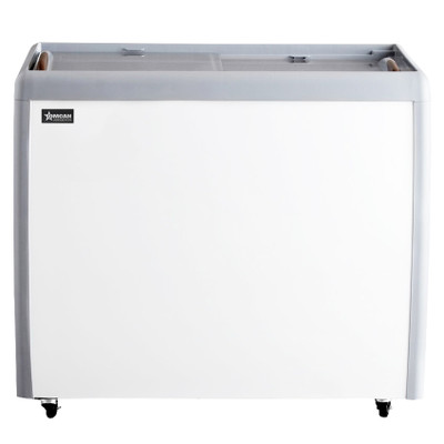 Omcan USA 46493 9.5 Cu. Ft. All White Exterior Ice Cream Display Chest Freezer - 110 Volts