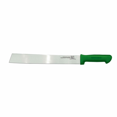 Omcan USA 18739 14&quot; Tapered Blade Green Handle Water Melon Knife