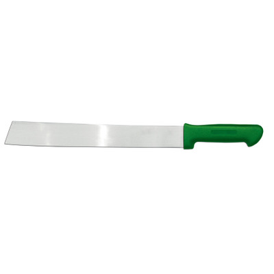 Omcan USA 18739 14" Tapered Blade Green Handle Water Melon Knife