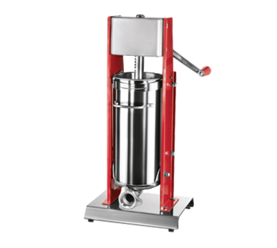 Omcan USA 38000 15 Lbs. Stainless Steel Cylinder Manual Vertical Elite Series Sausage Stuffer