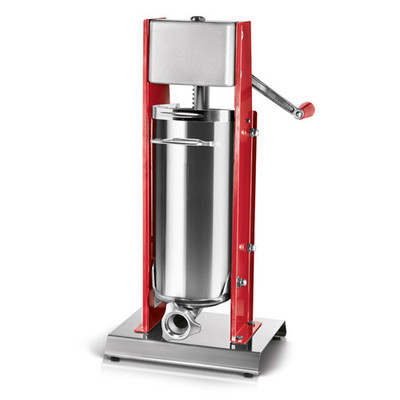 Omcan USA 38000 15 Lbs. Stainless Steel Cylinder Manual Vertical Elite Series Sausage Stuffer