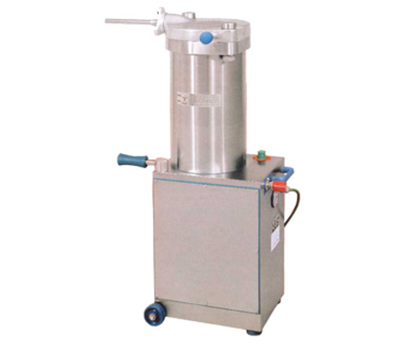 Omcan USA 45869 48 Lbs. Aluminum Lid and Piston Automatic Vertical Hydraulic Sausage Stuffer - 208 Volts