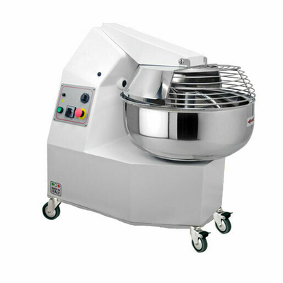 Omcan USA 44256 55 Lbs. Powder Coated Steel Exterior 1 Speed Dough Fork Mixer - 200-240 Volts 2 HP